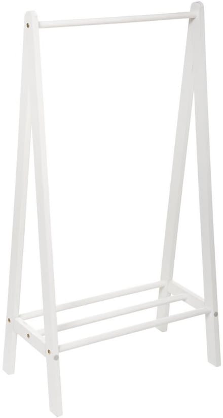 Atmosphera Kledingrek - voor kinderen - hout - 60 x 114 cm - wit - kleding ophangen