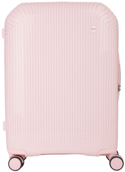 VALENTINO trolley Wood Carry On Suitcase Cipria roze 67cm