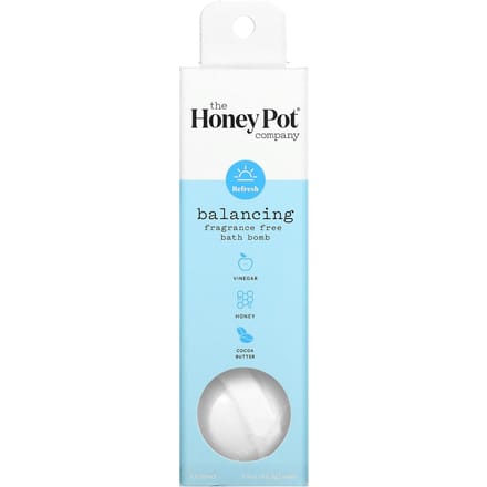 The Honey Pot Company, Bath Bombs, Balancing, Unscented, 3 Count, 1.5 oz (42.5 g) Each white
