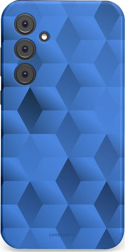 Casetastic hoesje geschikt voor Samsung Galaxy A35 - Dubbellaagse bescherming - Hexaflow - Fashion Case - Lavendel Donkerblauw