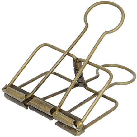 Extra Large Binder Clips 6.5cm - 15 Stuks Bruine Klemmen voor Kantoor en School