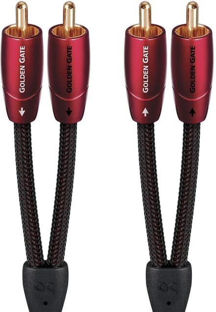 Stereo kabel met 4 RCA-stekkers - 0,6 m