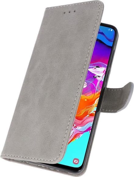 Bestcases Booktype Telefoonhoesje Geschikt voor Galaxy Note 10 Lite - Grijs