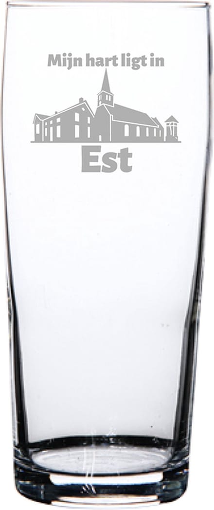 Gegraveerde bierfluitje 19cl Est