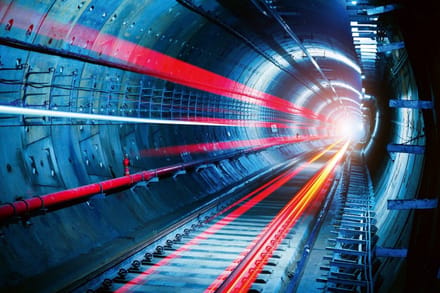 Fotobehang - Tunnel 375x250cm - Vliesbehang