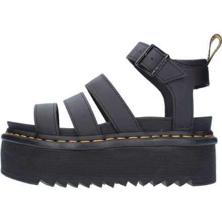 Sandalen met sleehak Dr. Martens Blaire Quad Black Hydro