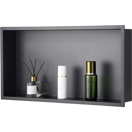 Niche de douche 33,0x63,5x10,2cm Étagère murale encastrée Acier inoxydable