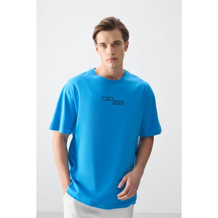 Oversized Katoenen Bedrukt T-shirt