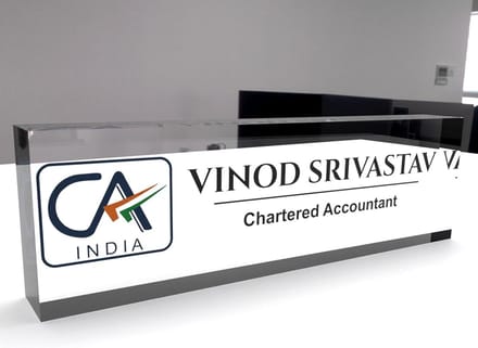 Professionele Naamplaat voor Bureau Accountant of Controller
