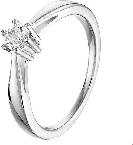 Zilver Gerhodineerde Ring zirkonia 1326639 17.25 mm (54)