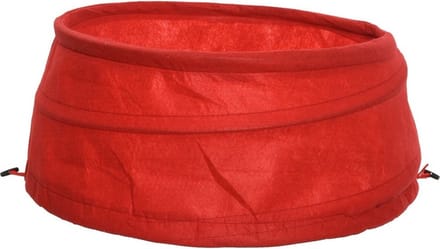 Polyester kerstboomrok rood 68 cm - kerstboomrokken