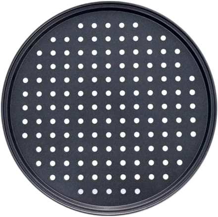 Pizzaborden - Bakplaten - Thuis bakken - Geperforeerd oppervlak - 28 cm - Zwart