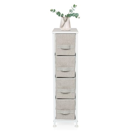 Kast FOLDRESS S 20x48x75cm 4 vakken grijs hjh LIVING