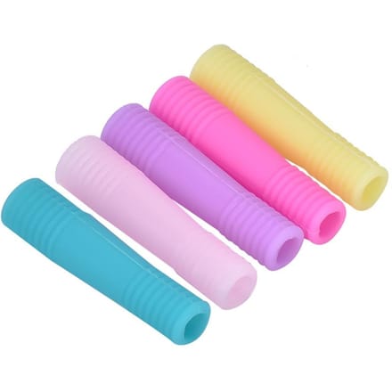10 stuks Manicure Siliconen Beschermhoes Cover voor Nagelriemschaar Dode Huid Schaar 02 pink