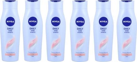 Nivea Shampoo - Daily Shine - 6 x 250 ml - Voordeelverpakking