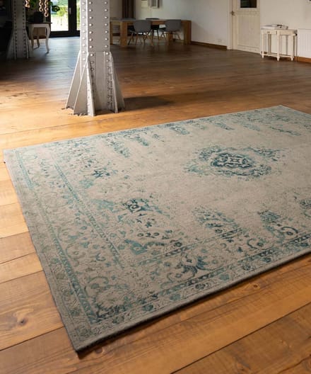 Vintage vloerkleed - Nomad grijs/blauw 200x290