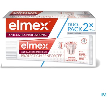 Elmex Anti-Caries Tandpasta Professioneel Set van 2 x 75 ml