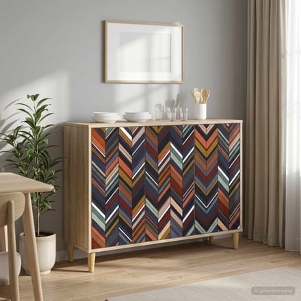 vidaXL - Dressoir - OMMEN - Sonoma - 102 - x - 33 - x - 75 - cm - Bewerkt - hout