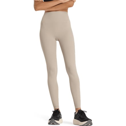 New Balance High Rise Legging Leggings Dames - Bruin - Maat M - Poly Jersey