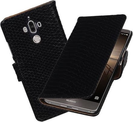 BestCases.nl Huawei Mate 9 Slang booktype hoesje Zwart