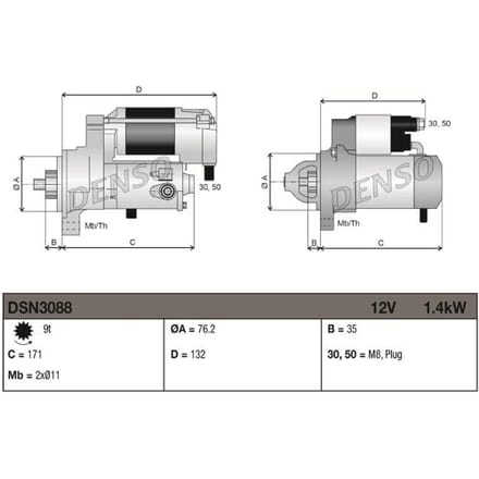 Starter DENSO DSN3088