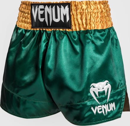 Venum Classic Muay Thai Shorts Groen Goud Wit - M