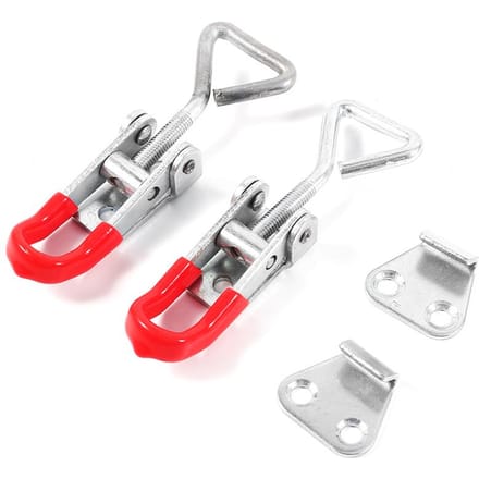 2 stuks Kastdozen Hendel Toggle Vanghaak Vergrendeling Klem Hasp Metaal Lade Kast