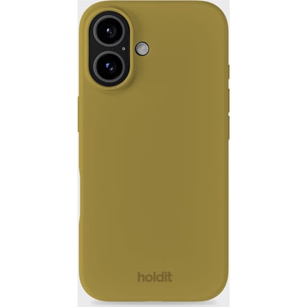 Phone Case Silicone Warm Olive iPhone 16