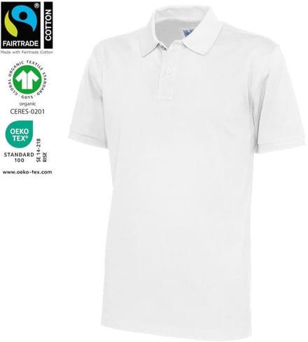 Cottover POLO PIQUE MAN - GOTS GECERTIFICEERD 141006 - Wit - XXL