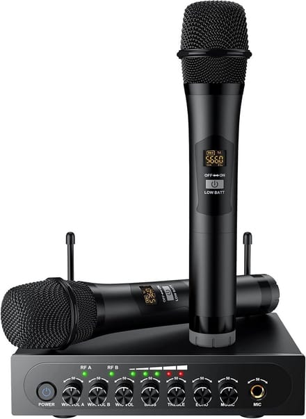 Draadloos Microfoonsysteem met UHF-technologie voor Karaoke en Optredens