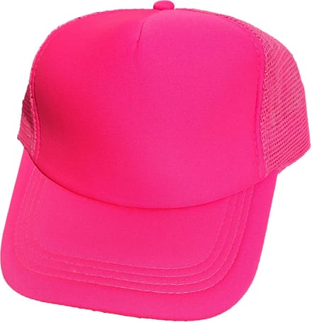 Baseball Cap - Neon pet - Neon Pink - 4 Stuks - Festival