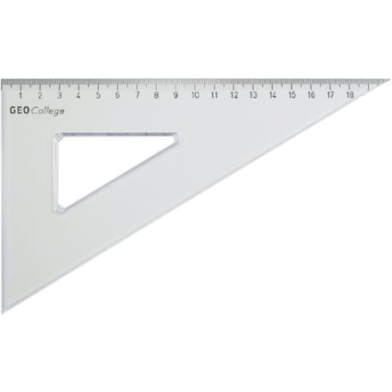 Aristo tekendriehoek - GEOCollege - schaalverdeling 20cm - hoek 60 graden - AR-23620