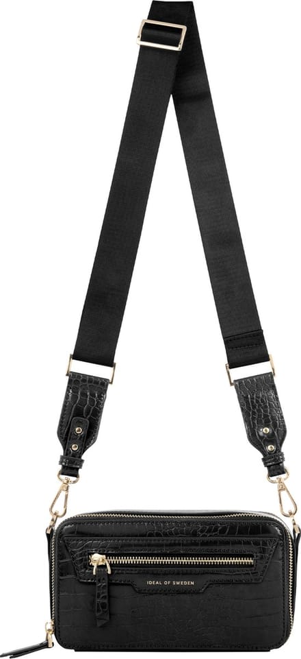 iDeal of Sweden Bobbi Camera Bag Black Croco