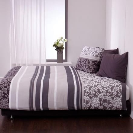 Beddinghouse Baretta Dekbedovertrek - Tweepersoons - 200x200/220 cm - Grey