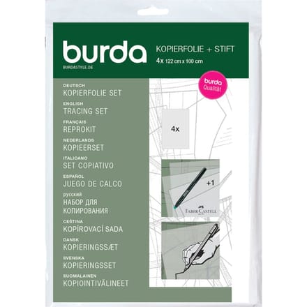 Burda kopieerset (folie en pen)