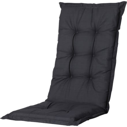 Madison tuinkussens hoge rug basic black 123x50 antraciet