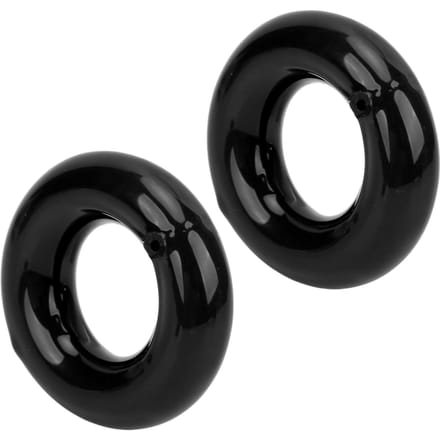 2-delige Set Golfgewicht Swingring Trainer Gewogen Golf Donut voor Golfer Buitensport Training Opwarming Zwart zwart