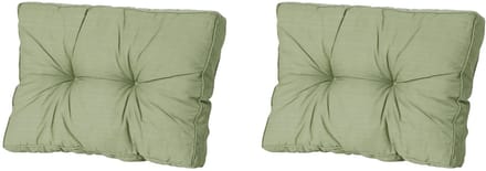 Madison - Florance Rugkussen Basic green - Ca. 43x73 cm - Set van 2