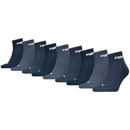 Puma Quartersokken Cushioned New Generation - 9 paar - Blue - Maat 35/38