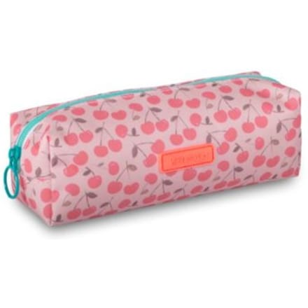 Lannoo Graphics - PAPERSALAD ETUI VIERKANT 21CM PINK / CHERRIES