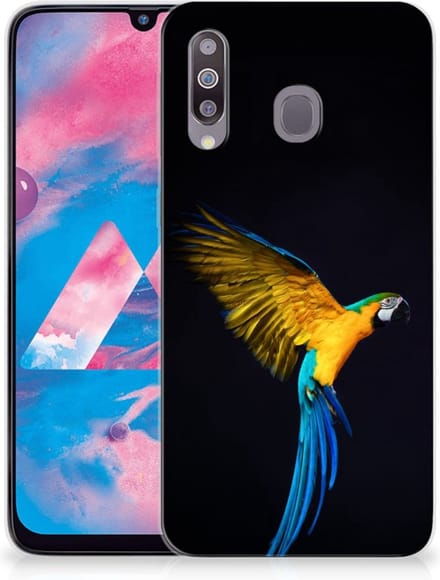 Samsung Galaxy M30 TPU Hoesje Papegaai