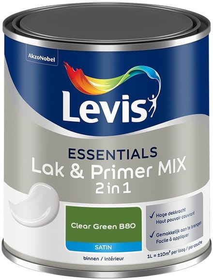 Levis - Essentials Lak & Primer Mix - Clear Green B80 - Mengverf - 1 L