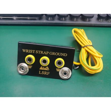 L-vormige Antistatische Socket Ring Aardingsconnector met Aansluitkabel voor ESD Polsband Aarding