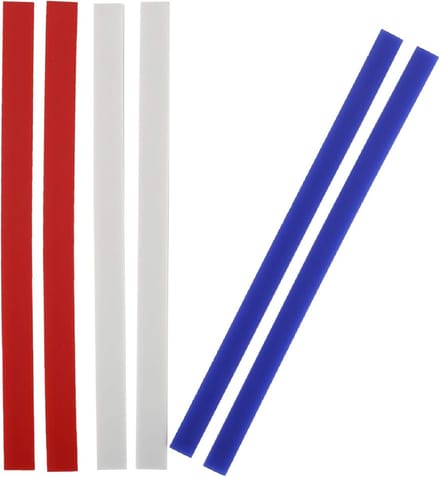 Famanu – Set diktestroken voor deegrollers – siliconen strips 38 cm – 3 hoogtes (2, 4, 6 mm) – voor gelijkmatige dikte