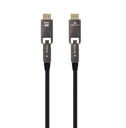 Cablexpert gepantserde HDMI active optical cable (AOC) | Micro HDMI/HDMI | HDMI2.0 (4K 60Hz + HDR) | 30 meter