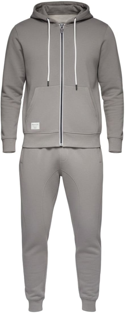 OMBRE Set - Katoen - Lange Mouw - Effen Grijs S