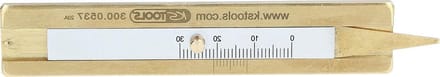 Bandenprofieldieptemeter - Profielmeter - Banden Inspectie - Niet-reflecterende aflezing - 0-30 mm - Messing