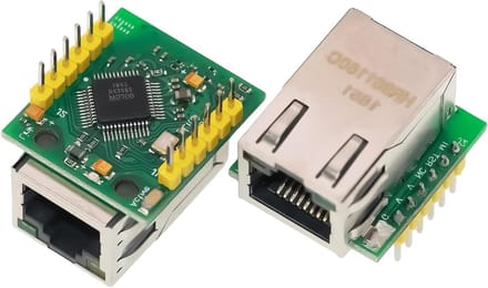 Ethernet Module - SPI naar LAN - Netwerk Projecten - Geïntegreerde Protocol Stack - 2 stuks - Niet gespecificeerd