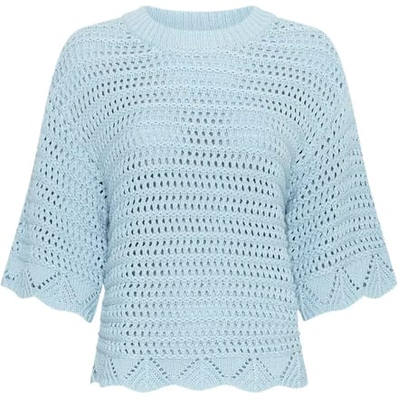MSCH Copenhagen Mschtabitha Fairyn 2 4 Pullover Tops & T-shirts Dames - Shirt - Lichtblauw - Maat S/M