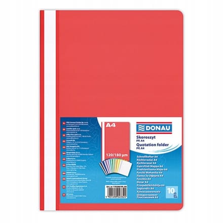 Donau PP A4 Snelhechter 120/180micron Rood